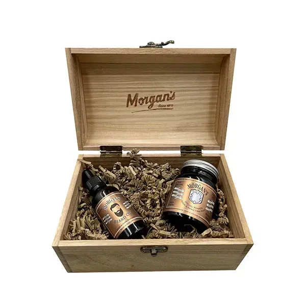 Morgan's подарунковий набір стилізація волосся та бороди Wooden Oudh & Amber Chest