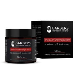 Крем для гоління з заспокійливим ефектом Barbers Sandalwood-Licorice Root 100 мл