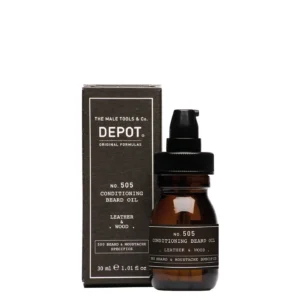 Depot No. 505 кондиціонувальна олія для бороди Leather & Wood 30 мл