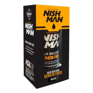 Nishman Пудра для маскування залисин Keratin Fiber чорна 21 г